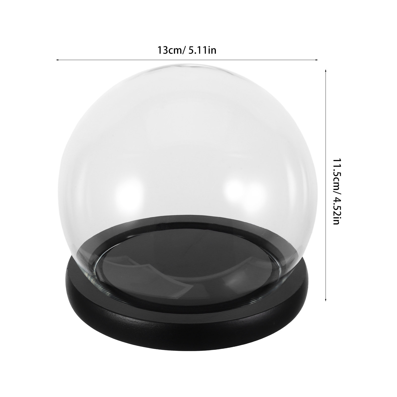 Cúpula de cristal con base de  - Plastic Dome Clear reseña y precio