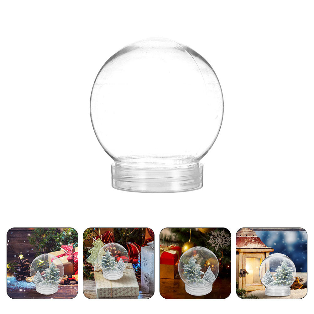 6 unidades de globos de nieve  - Plastic Dome Clear reseña y precio