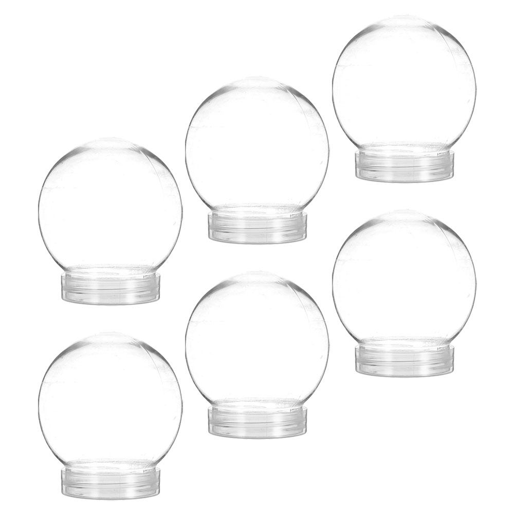 6 unidades de globos de nieve  - Plastic Dome Clear reseña y precio