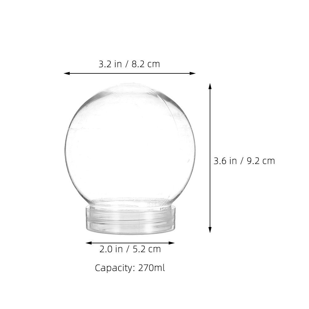 6 unidades de globos de nieve  - Plastic Dome Clear reseña y precio
